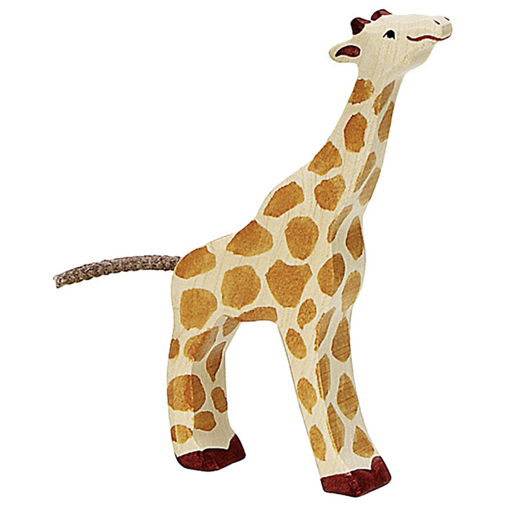 Holztiger carving animals from wood baby giraffe