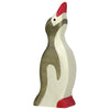 Holztiger Wooden Arctic Animals Children's Toys small penguin head raised black white red beak feet