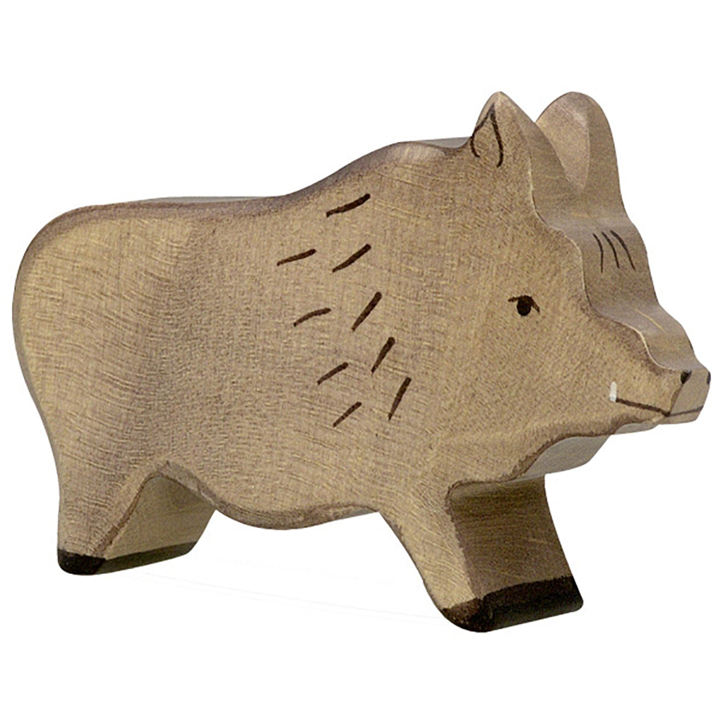 Holztiger Safari Wood Carving Animals wild boar kids toys