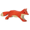 Holztiger Wooden Woodland Animals Children's Toys small dark orange running fox 