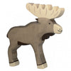 Holztiger Wooden Woodland Animals Children's Toys dark grey elk moose 