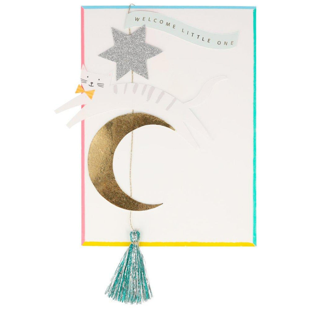 Meri Meri Congratulations Card - Welcome Little One multicolored