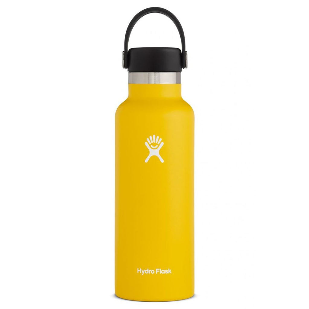 hydroflask insulated water bottle 18oz sunflower