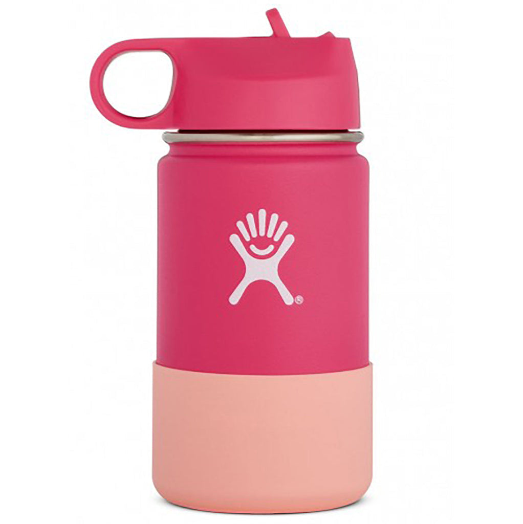 Hydro Flask water bottle with straw watermelon 12oz