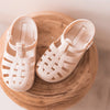 Mrs Ertha Coconut Milk Floopers Children's Silicone Summer Sandals shown from above.