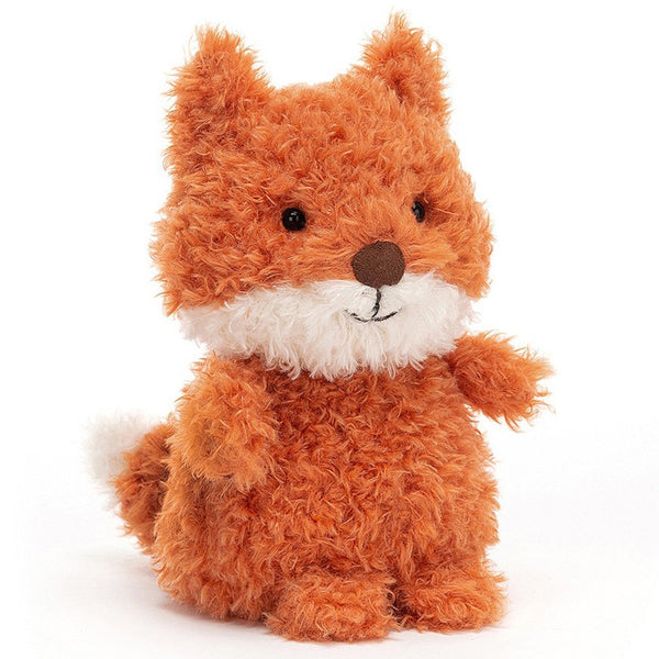 Jellycat Fox Little Pets Plush Children's Stuffed Animal Toy orange white fluffy