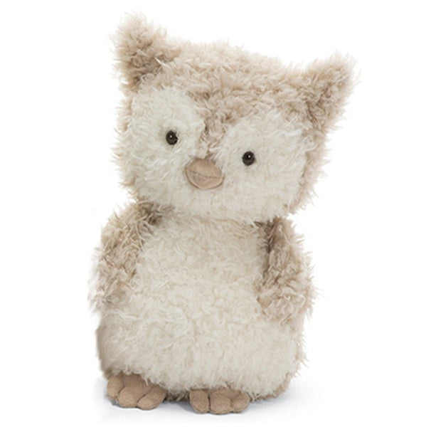 Jellycat Owl Little Pets Plush Children's Stuffed Animal Toy white light cream