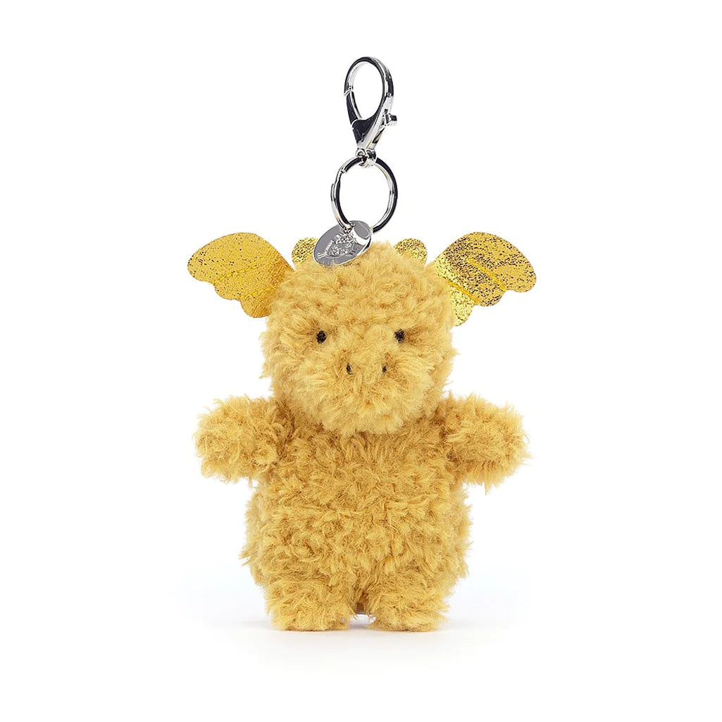 jellycat plush toy dragon bag charm