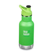 Klean Kanteen Lizard Tails 12 oz Kid's Insulated Water Bottle bright green