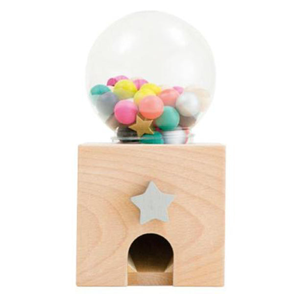 Kiko+ Gatcha Gatcha Gumball Machine Children's Wooden Pretend Play Toy multicolored