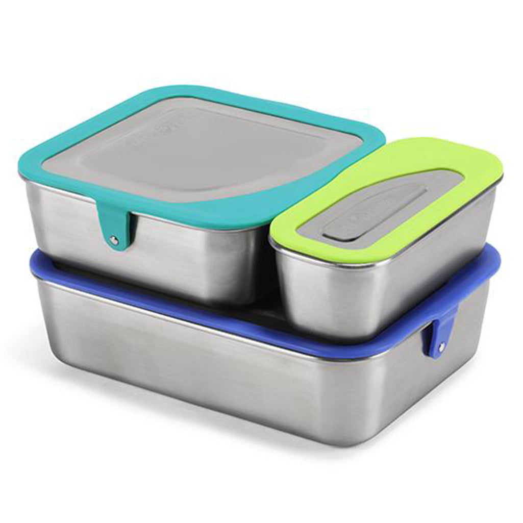 Klean Kanteen Food Box Complete Set Storage Container Bundle blue green aqua