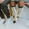 lifestyle_1, Kidwild Toffee Stripe Children's Ribbed Knee Socks Organic Clothing 