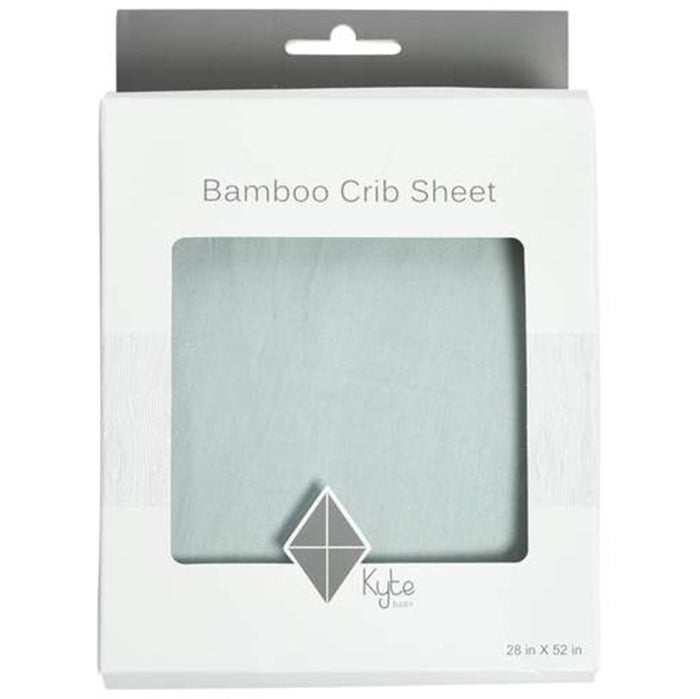 Kyte Baby bamboo crib sheet in sage green