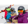 Kids with Skis Wearing BlackStrap Kids The Hood Dual Layer Cold Weather Neck Gaiter & Warmer
