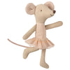 Maileg Children's Pretend Play Doll Little Sister Ballerina Mouse  pink tutu 