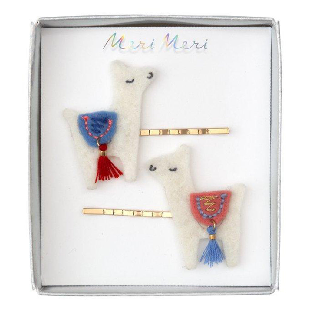Meri Meri Children's Hair Slide Pin Accessory llamas