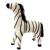 Meri Meri Organic Cotton Knitted & Stitched Children's Animal Toys ray the zebra black white yarn mane 