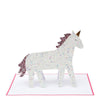 lifestyle_1, Meri Meri Birthday Greeting Card - Stand-Up Glitter Unicorn white pink sparkly 