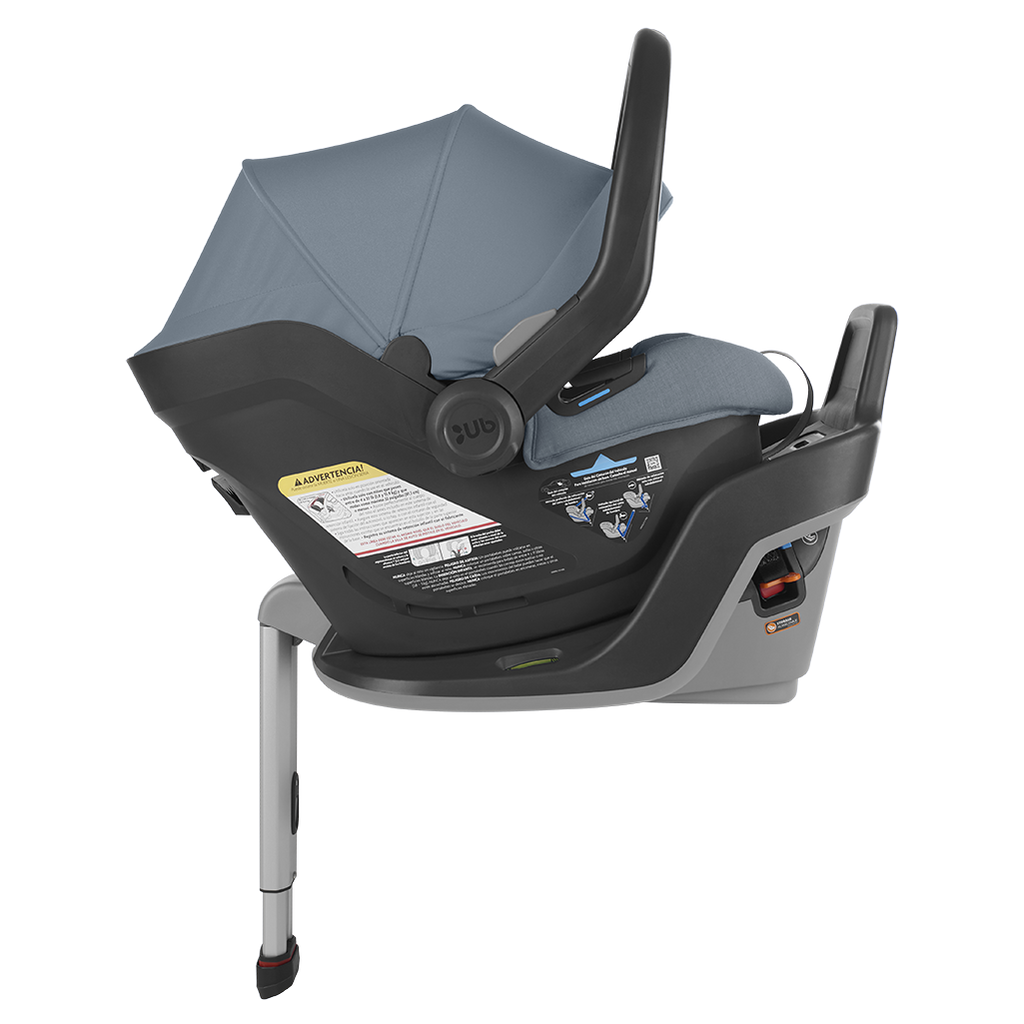Side of UPPAbaby MESA MAX Car Seat in Gregory