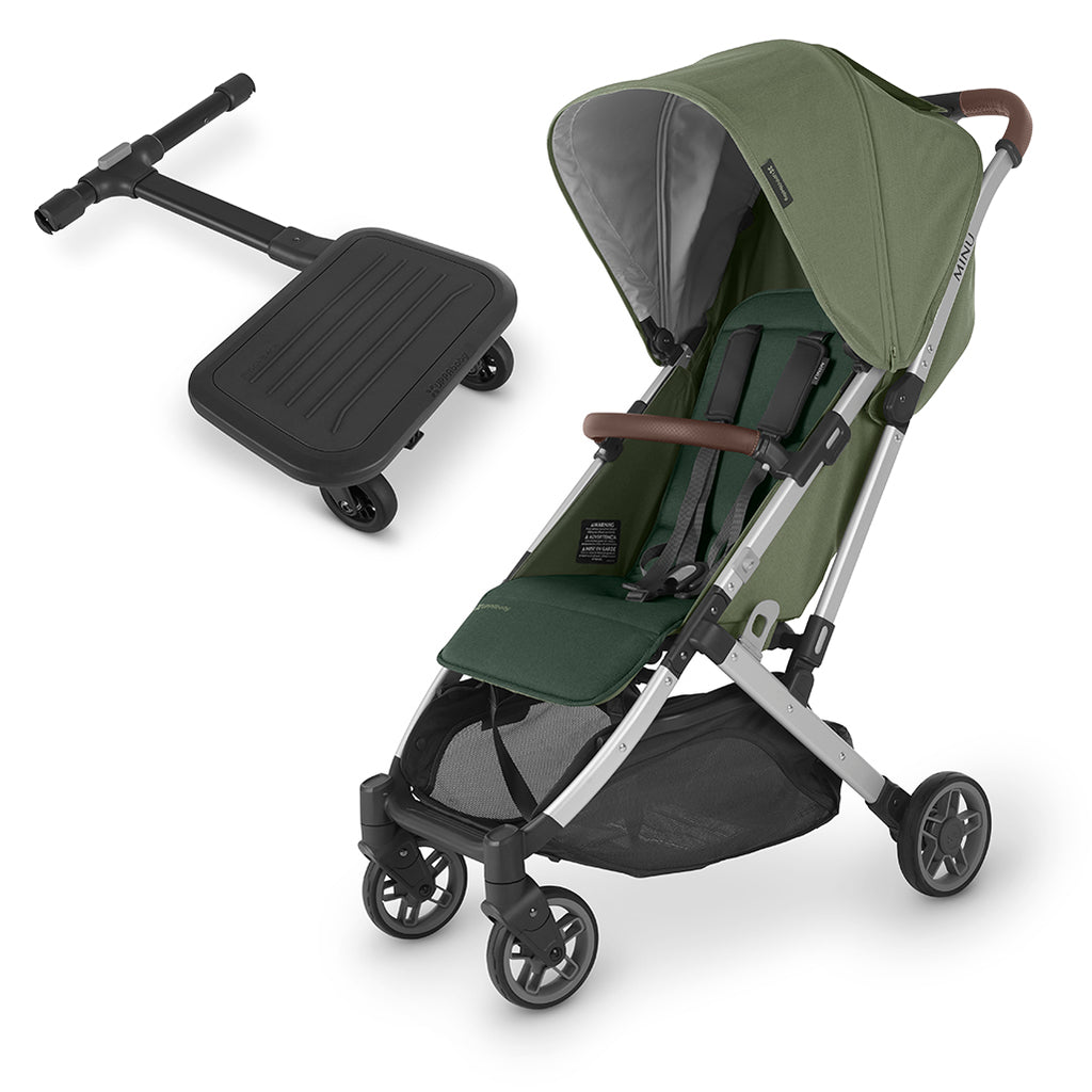 Minu V2 Stroller with Sibbling PiggBack Board in Emelia