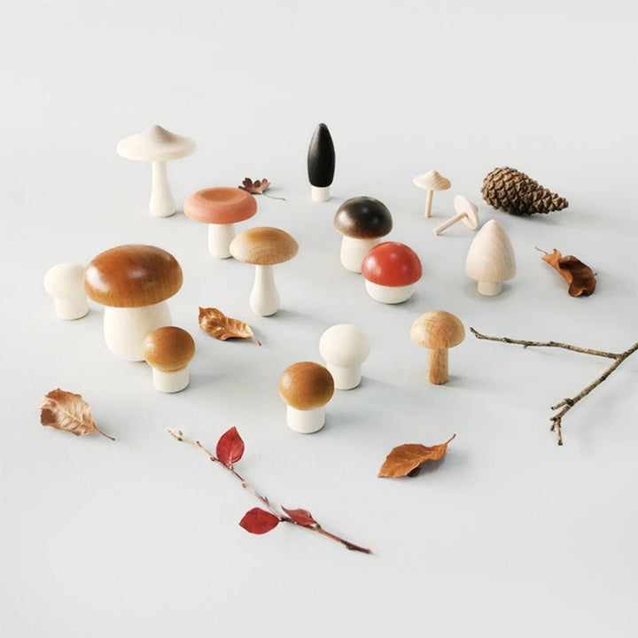 Moon Picnic Wooden Mushroom toys food 
