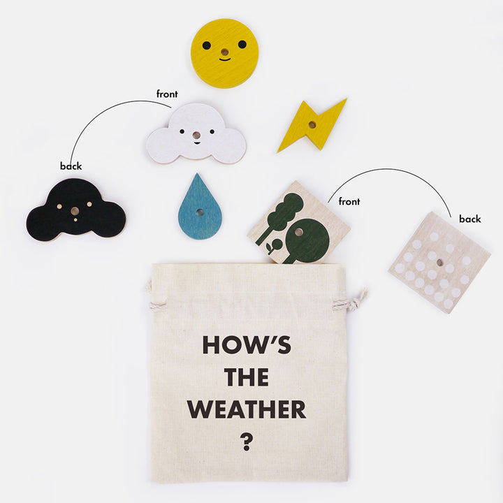 lifestyle_2, Moon Picnic Weather Station Children's Educational Pretend Play Toy