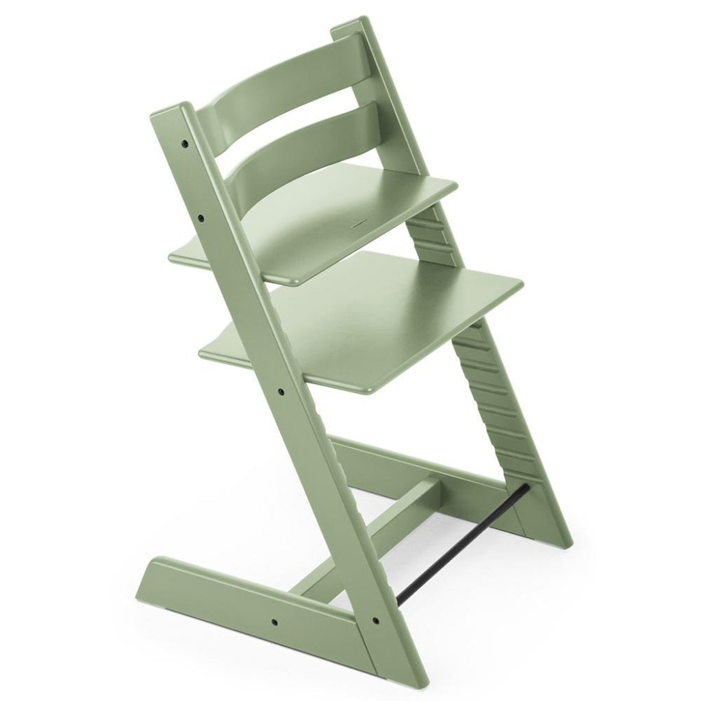 Stokke Beech Wood Adjustable Ergonomic Tripp Trapp Chair moss green 