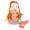 lifestyle_1, Moulin Roty Les Rosailes Fleur Children's Pretend Play Rag Doll Toy pink dress floral bloomers auburn hair ballet shoes