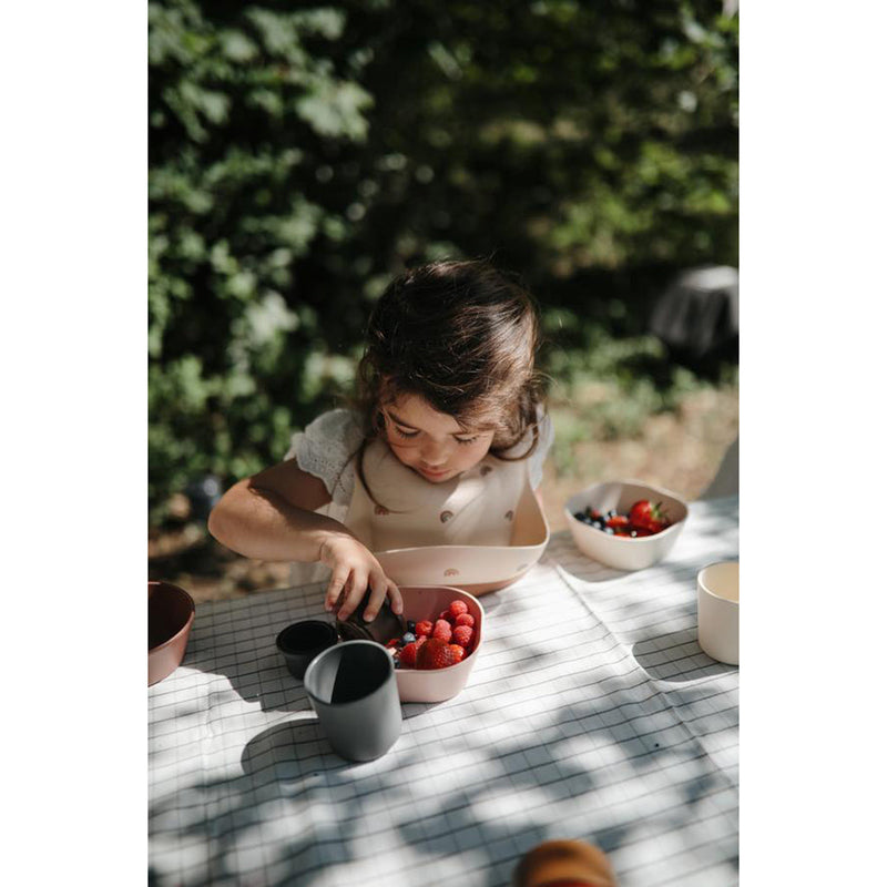 Mushie dinnerware baby cup in Smoke