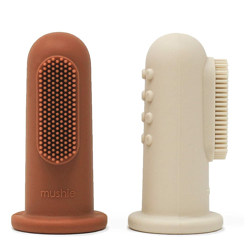 Mushie Finger Toothbrushes Hazel & Fawn Mushie Finger Toothbrushes Hazel & Fawn
