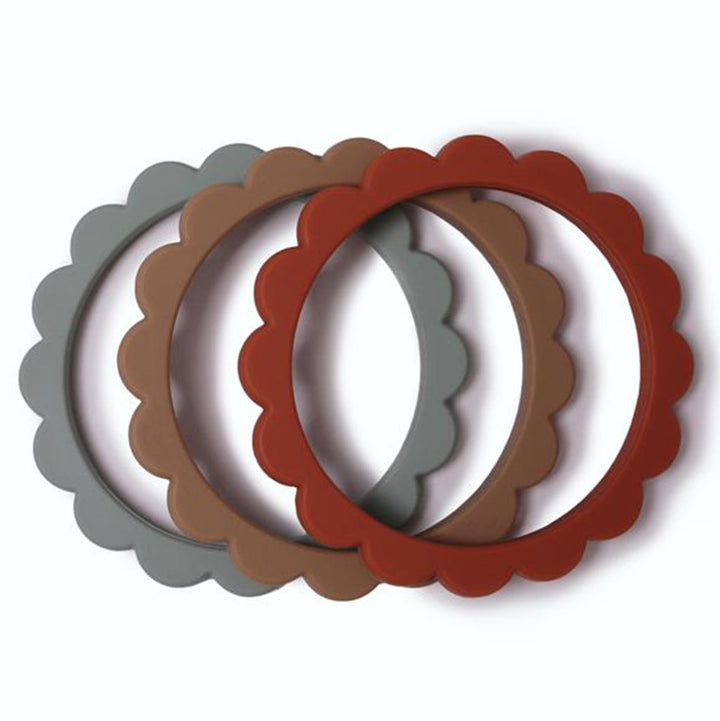 Mushie soft baby teething toys made with safe materials for delicate gums