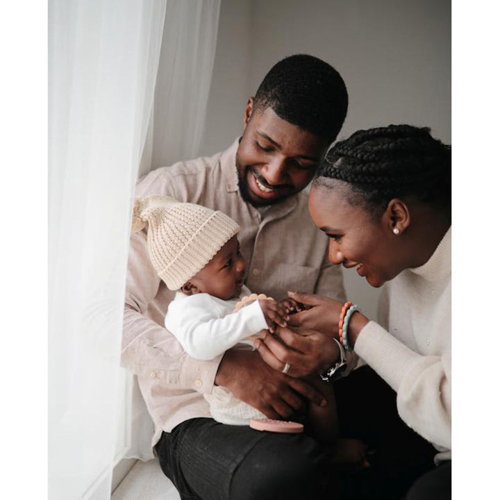 Mushie teething bracelets for babies designed with soothing textures for effective gum relief