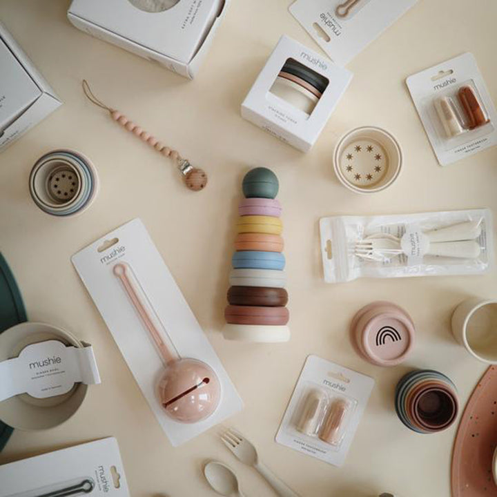 Baby Bath Toys Cups Mushie baby bath toys shaped like cups perfect for water play