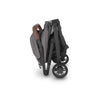 Side View of Folded Uppababy stroller Minu V2 in Greyson