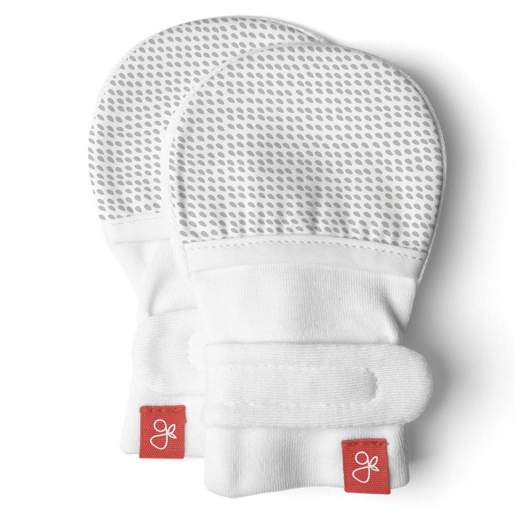 GoumiKids baby clothing Grey Drops Mitts