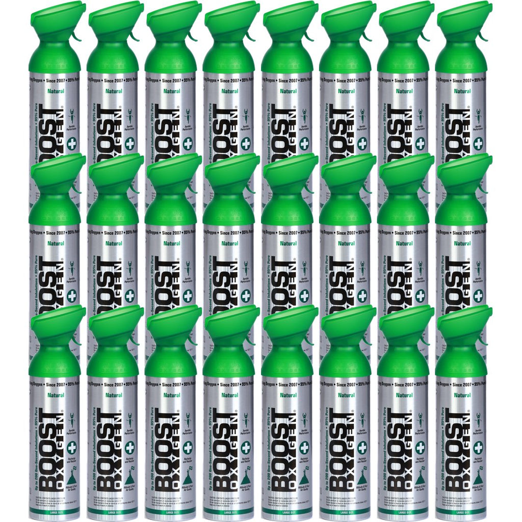 Boost Oxygen Natural 10 Liter Pure Oxygen Natural Respiratory Support 24 pack  