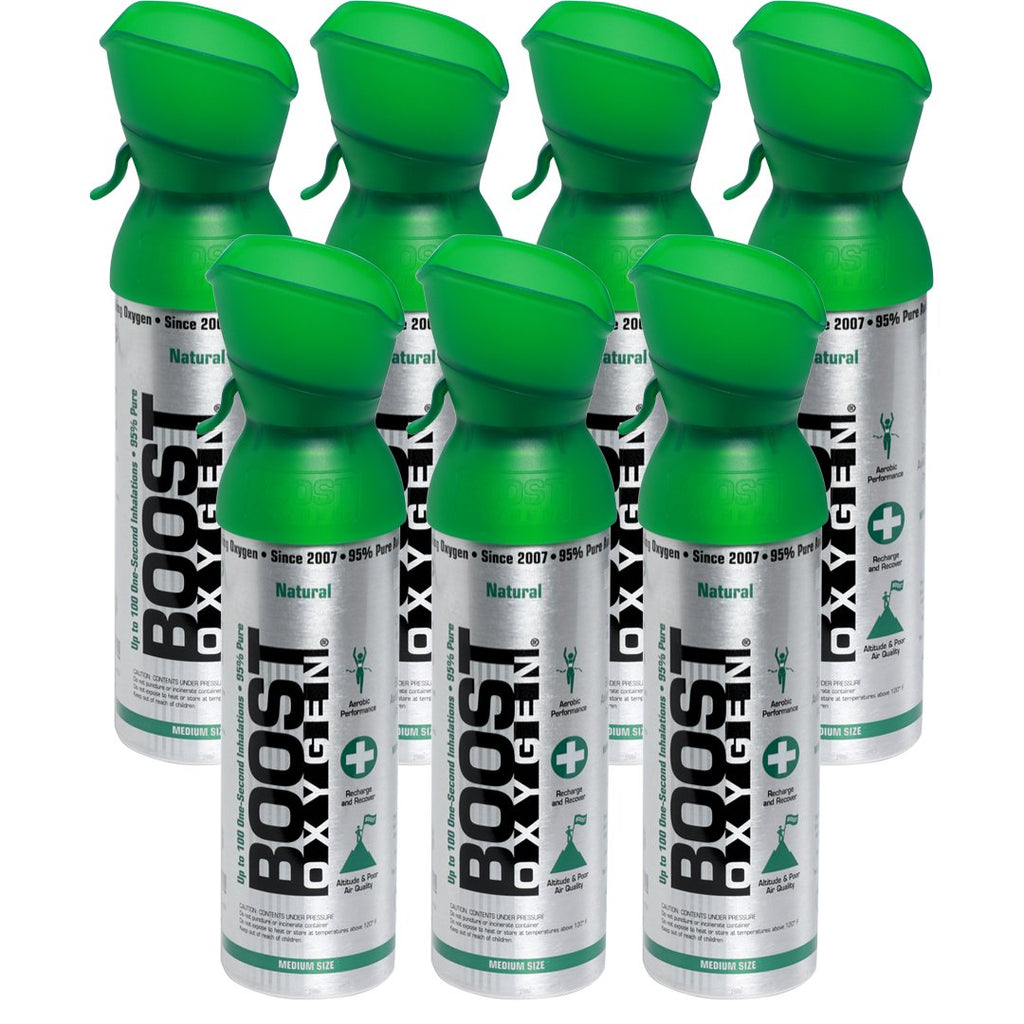 Boost Oxygen Natural 5 Liter Pure Oxygen Natural Respiratory Support 7 pack 