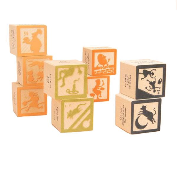 Uncle Goose Nursery Rhyme Favorites Blocks Children's Wooden Toy Set