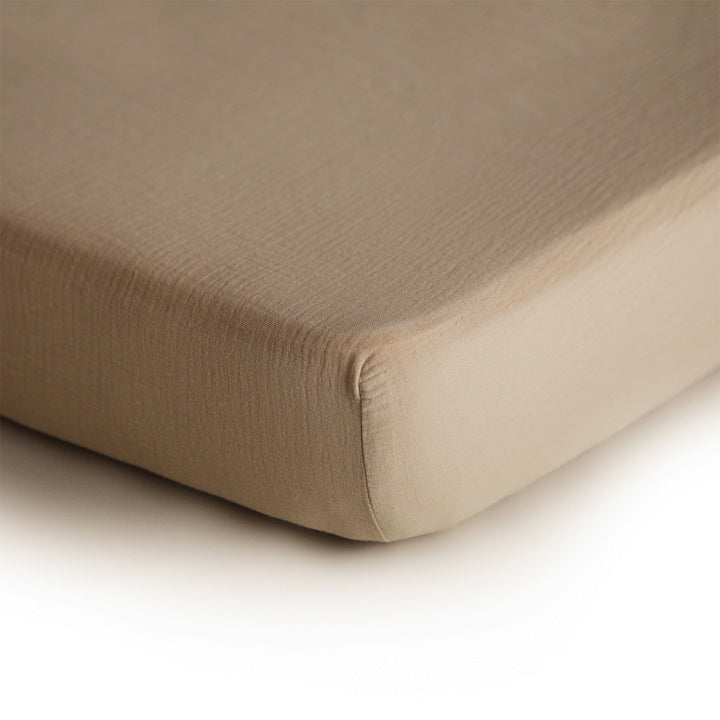Mushie Crib Sheet designed with a perfect fit and ultra-soft material for a restful night for your baby