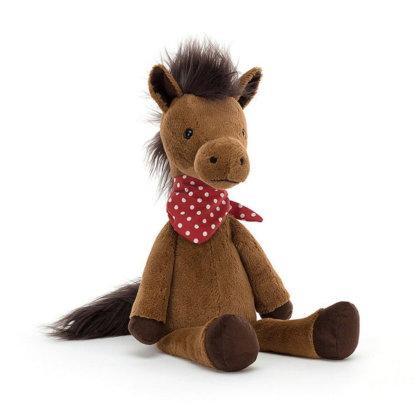 Jellycat Orson Horse Stuffed Animal Children's Toy. Front view.