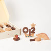 oioiooi Wooden Numbers Block Set Children's Early Learning Toy