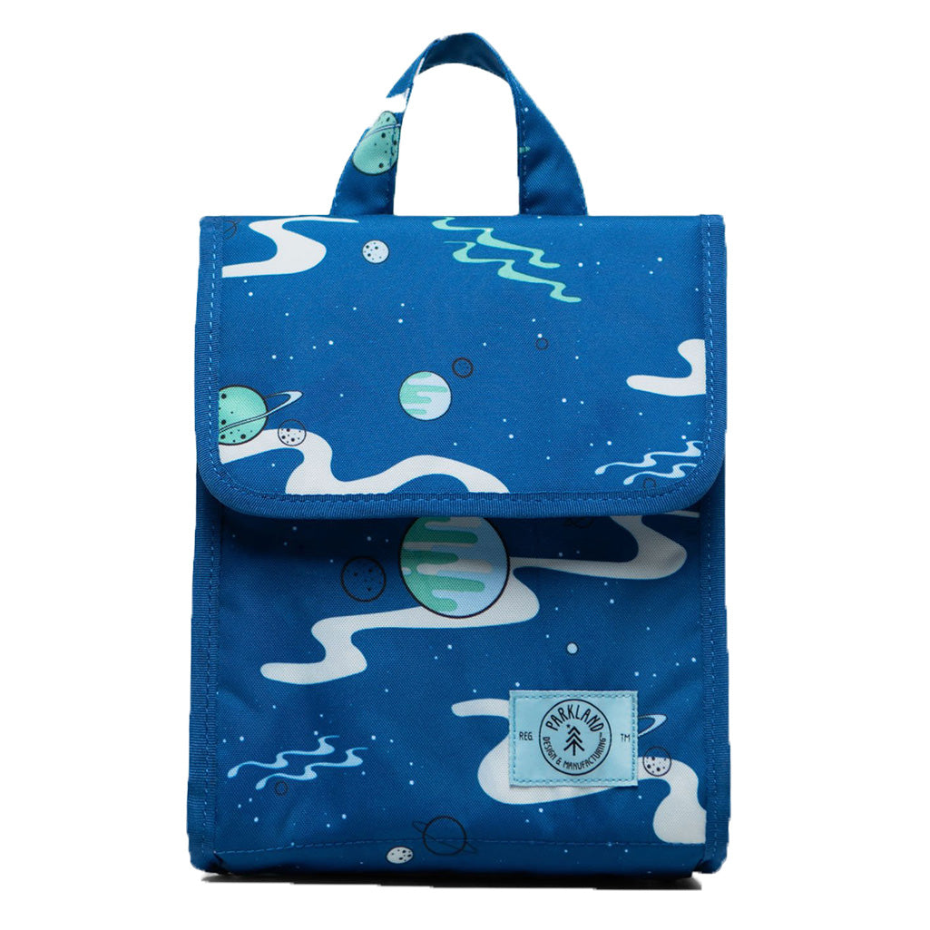 Parkland Children's Arcade Lunch Bag space nebula blue green