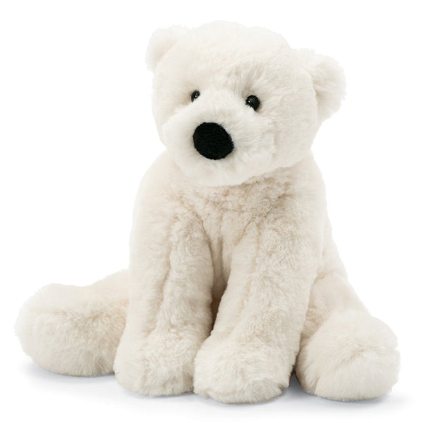 Jellycat Small Perry Polar Bear Children's Stuffed Animal Toy white