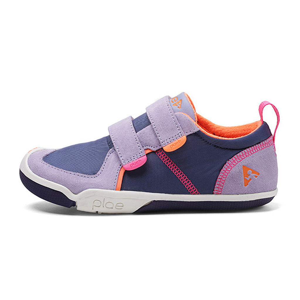PLAE Ty Kids Sneaker Shoes lavender indigo purple pink velcro straps