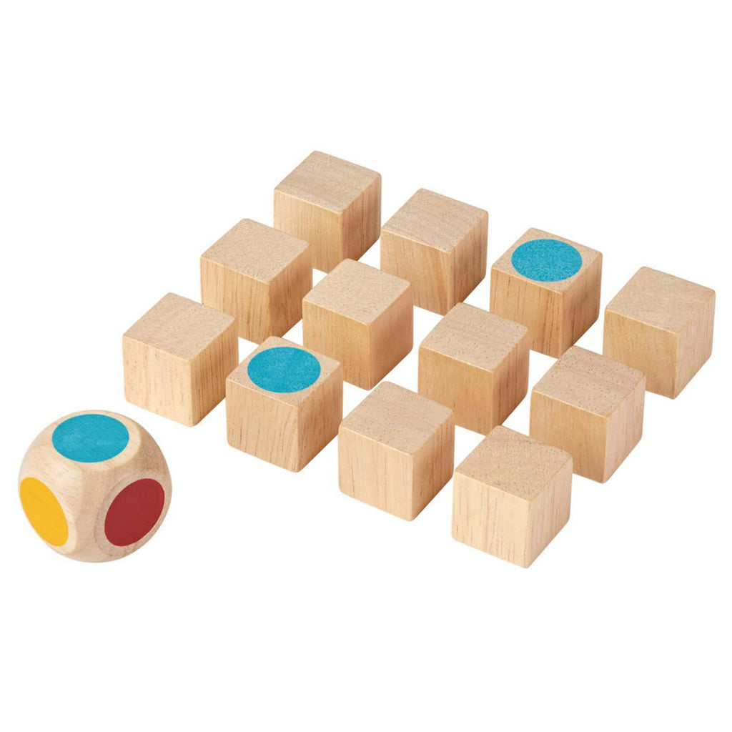 Plan Toys Children's Wooden Pocket-Sized Mini Memo Game Set multicolored natural beige