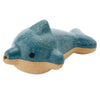 Plan Toys Children's Wooden Animal Whistle Musical Instrument Toy dolphin blue beige