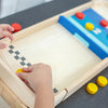 lifestyle_1, Plan Toys Kid's Family Fun 2-in-1 Shuffleboard & Disk Flicking Game