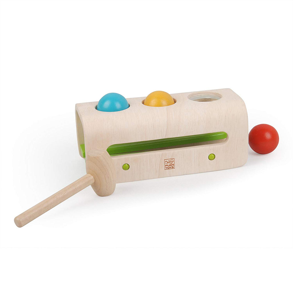 lifestyle_1, Plan Toys Children's Hammer Balls Activity Set multicolored red blue yellow 