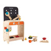 Plan Toys Children's Pretend Play Wooden Workbench & Tool Set multicolored 