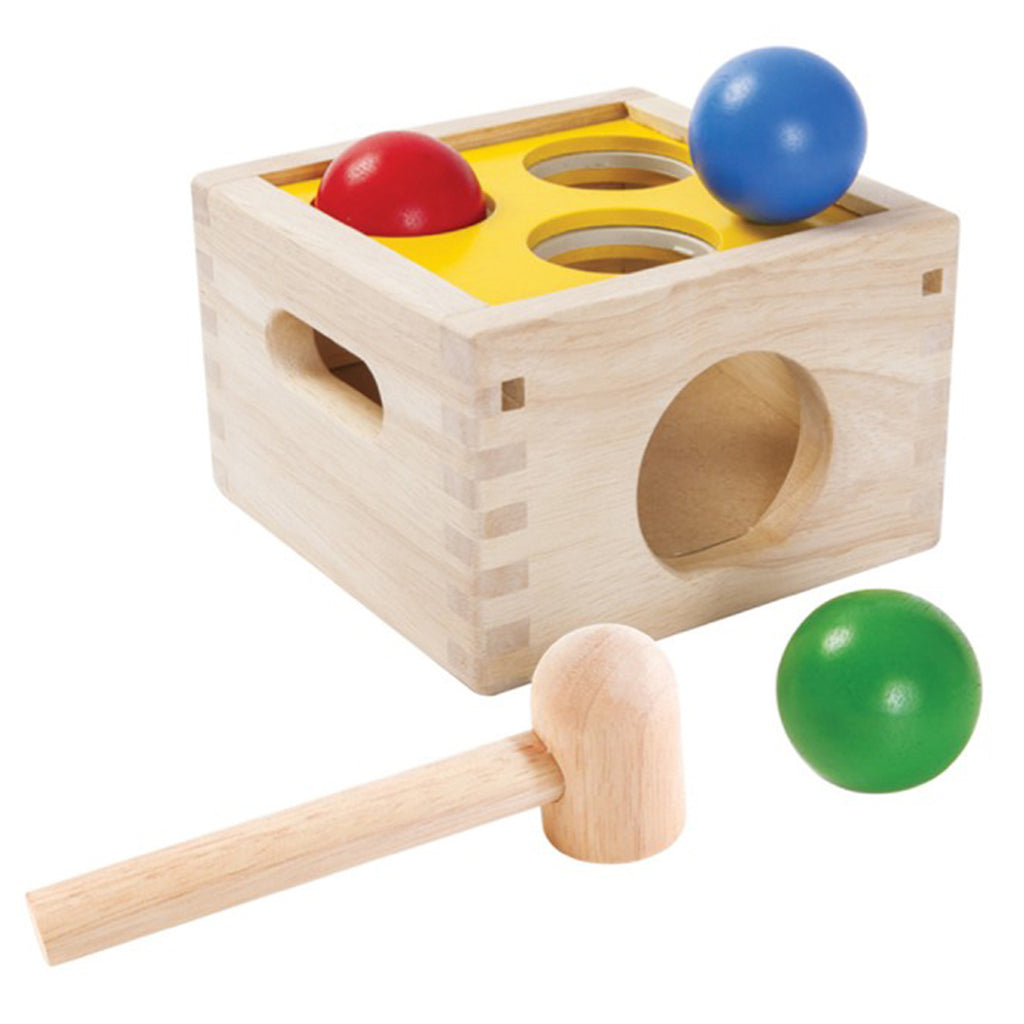 Plan Toys Infant Baby Wooden Punch & Drop Activity Toy multicolored 
